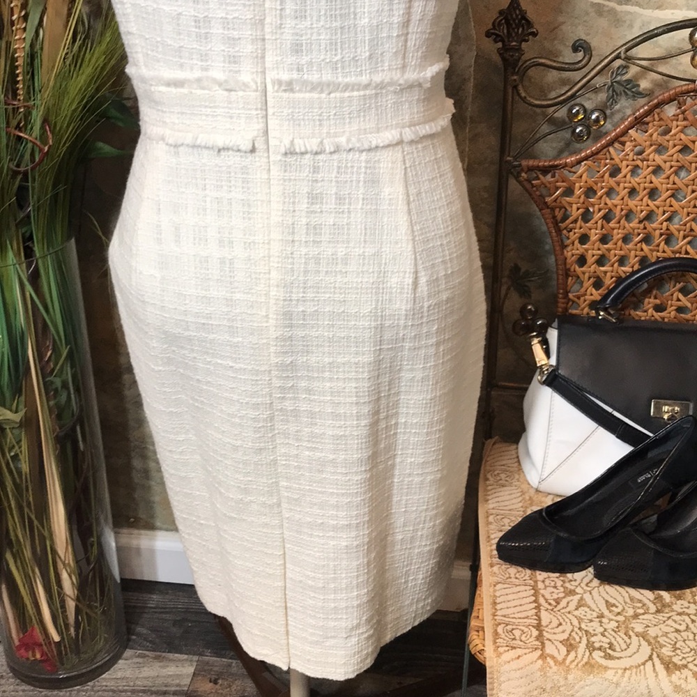J.Crew 🌹  stunning creamy white tweed dress - Picture 14 of 16